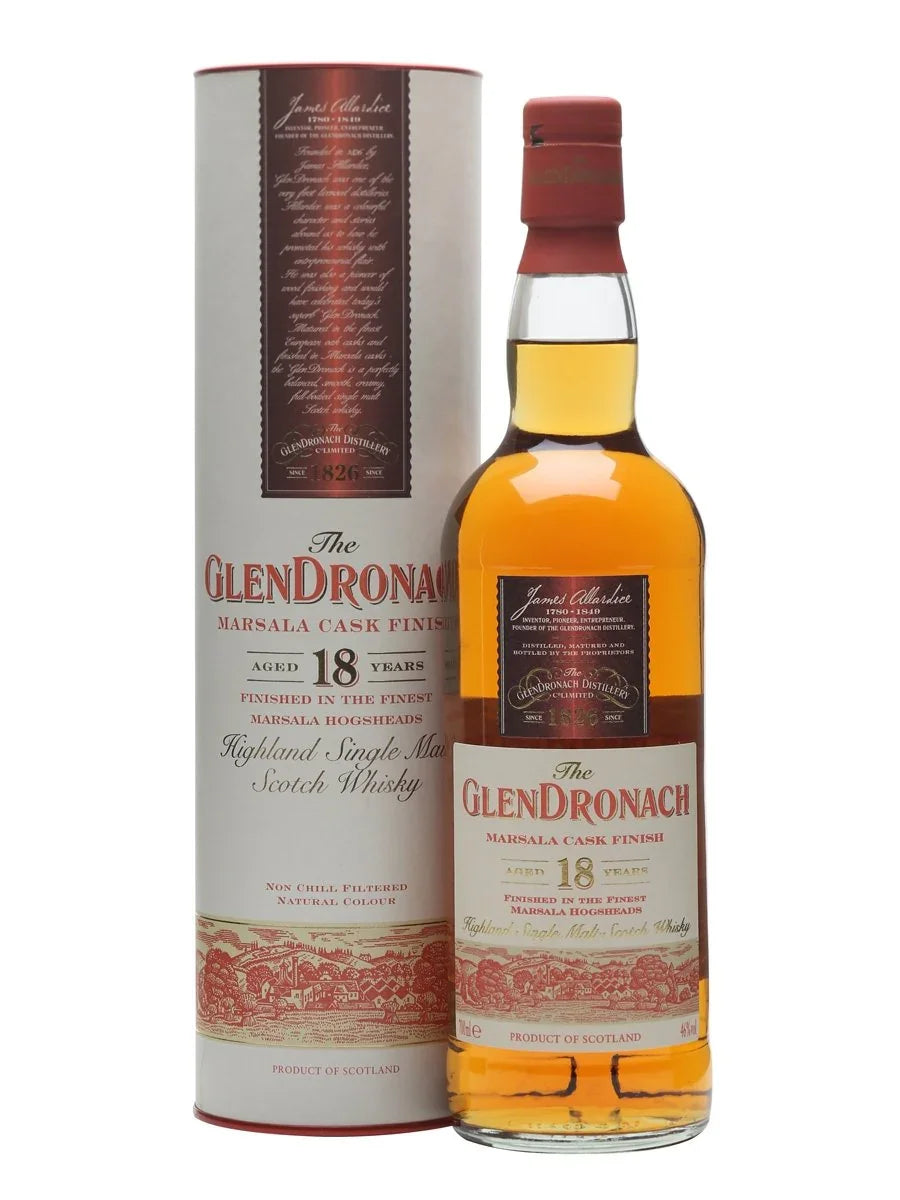 Glendronach 18Yr Marsala Cask Finish 46% 700ml - NZ Liquor Online