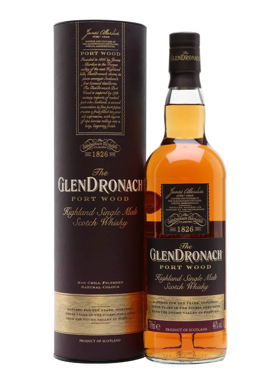 Glendronach Peated Port Wood 46% 700ml - NZ Liquor Online