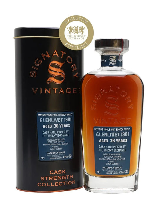 Glenlivet 36Yr 1981-2018 #12 TWE Excl (Sig Cask Strength) 47.6% 700ml - NZ Liquor Online