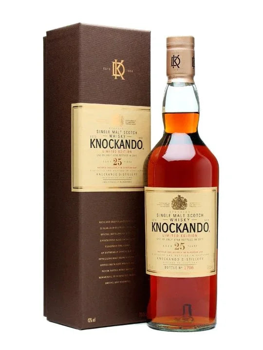 Lanzamientos especiales de Diageo Knockando 25 años 2011 43% 700 ml