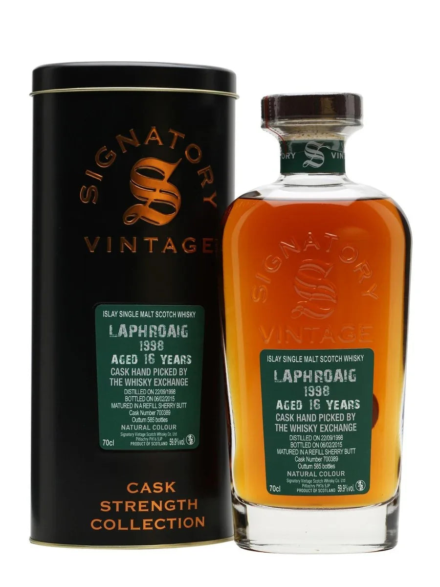 Laphroaig 16Yr 1998-2015 TWE Excl (Sig Cask Strength) 59.9% 700ml - NZ Liquor Online