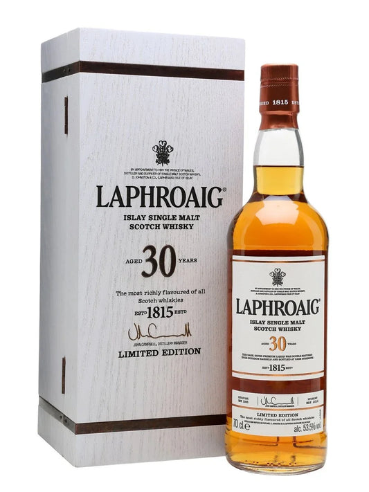Laphroaig 30Yr Limited Edition 53.5% 700ml - NZ Liquor Online