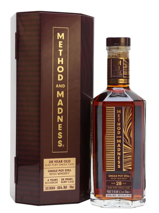 Method & Madness 28Yr Ruby Port Cask Finish 56.1% 700ml - NZ Liquor Online