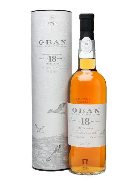 Oban 18Yr 43% 700ml - NZ Liquor Online