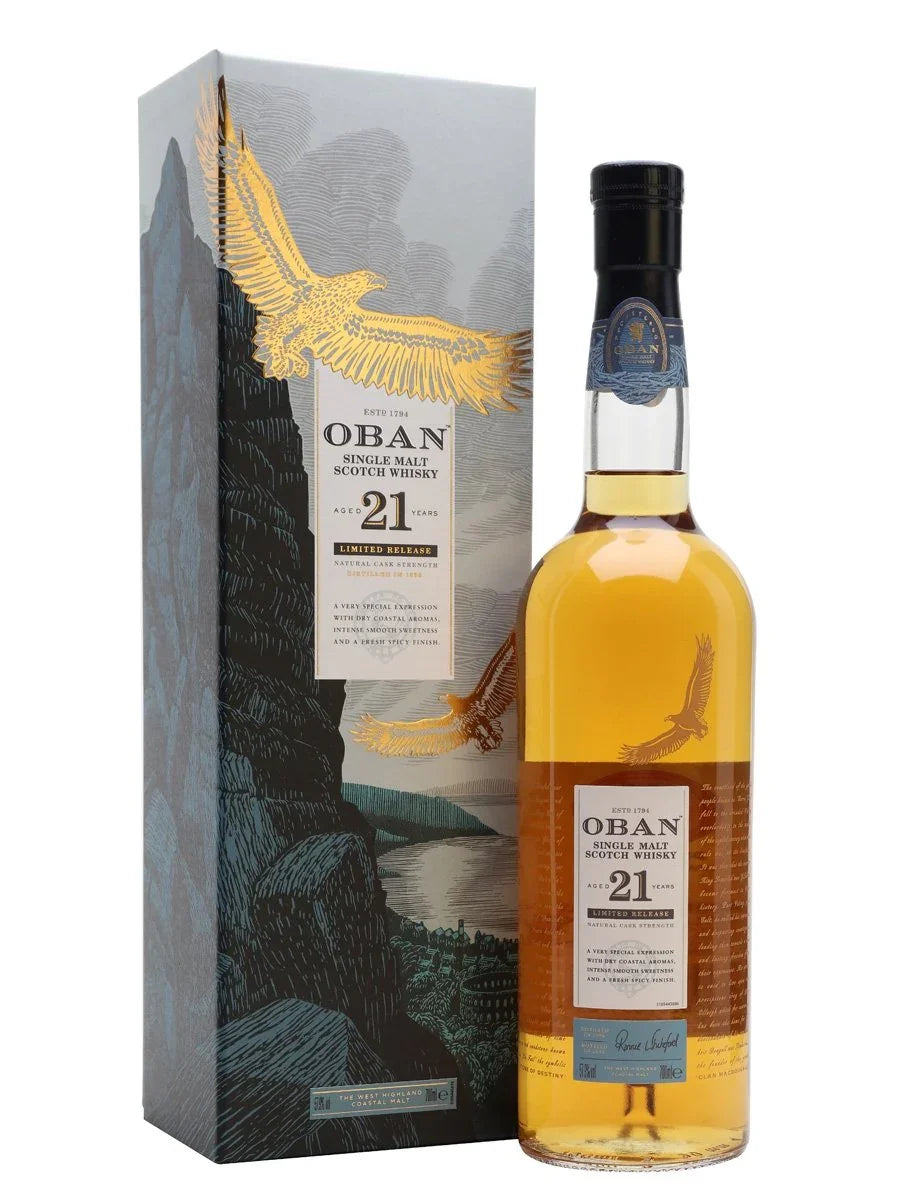 Lanzamientos especiales de Diageo Oban 21 años 2018 57,9 % 700 ml