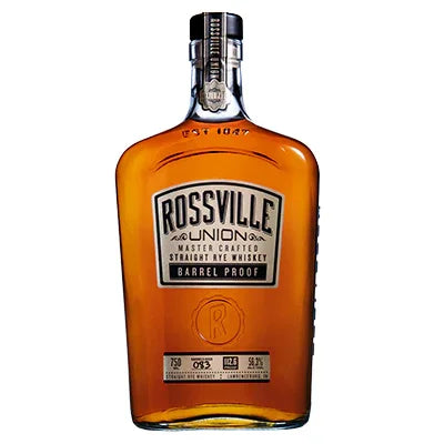 Rossville Union 112.6 Barrel Proof Rye Whiskey 56.3% 750ml - NZ Liquor Online