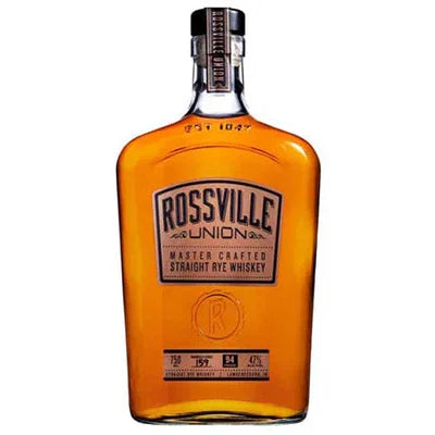 Rossville Union Master Crafted Straight Rye Whiskey 47% 750ml - NZ Liquor Online